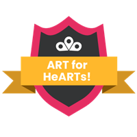 ART for HeARTs! Badge