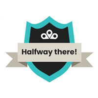 Halfway Badge Badge